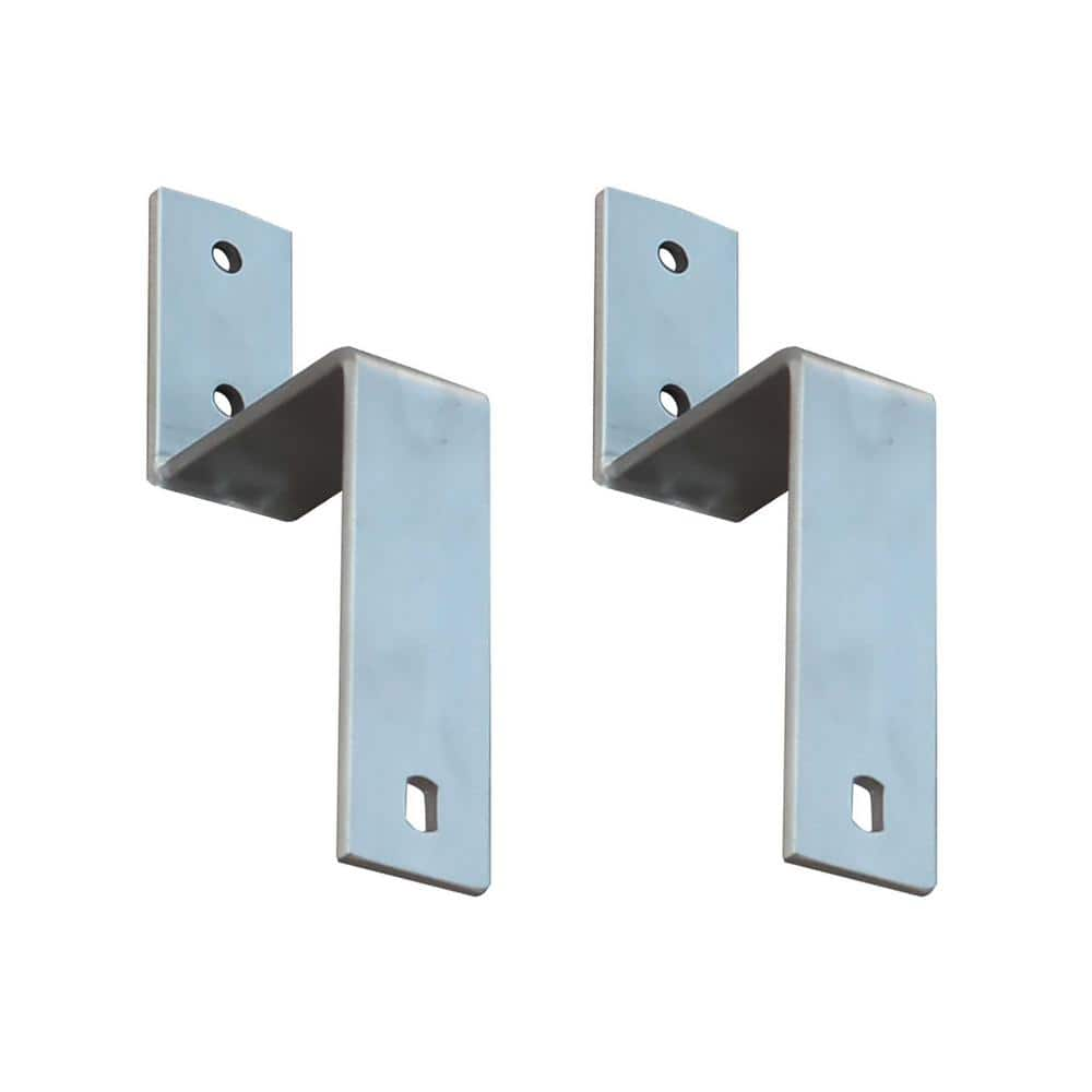 2x4 Door Barricade Brackets (2 pcs) , Drop Open Bar Holder Marine