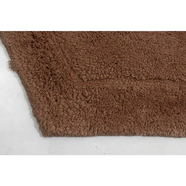 HOME WEAVERS INC Waterford Collection Brown Cotton 4 Piece Bath Rug Set  BWA4PC17212022CH - The Home Depot