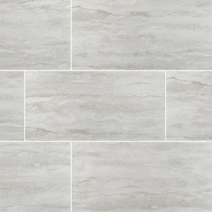 Nyon Gray 12 in. x 24 in. Polished Porcelain Floor and Wall Tile (28-Cases/448 sq. ft./Pallet)