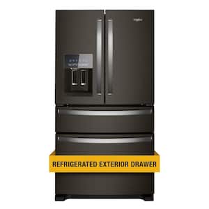 24.5 cu. ft. French Door Refrigerator in Fingerprint Resistant Black Stainless