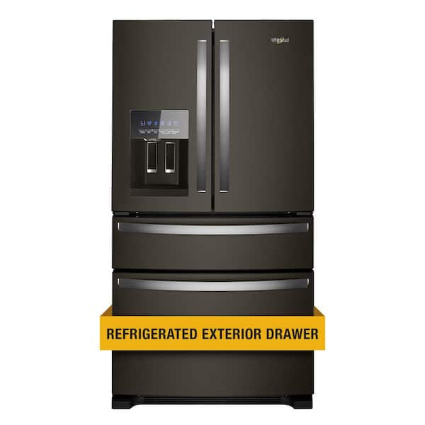 Whirlpool 24.5 cu. ft. French Door Refrigerator in Fingerprint Resistant Black Stainless
