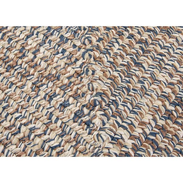 Wesley Lake Blue Doormat 4 ft. x 4 ft. Tweed Indoor/Outdoor Area Rug