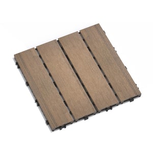 MI Eternally Turf 1 ft. x 1 ft. Interlocking Loose Lay PVC Deck Tiles in Evergreen Grass (10 Tiles Per Case)