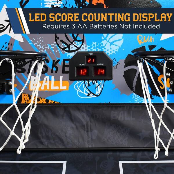 Costway Indoor Basketball Arcade Game Double Electronic Hoops shot 2 Player  W/4 Balls SP35202 - The Home Depot