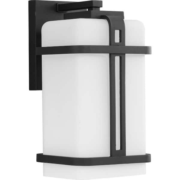 Ellery Black Modern Farmhouse Medium Outdoor Wall Lantern