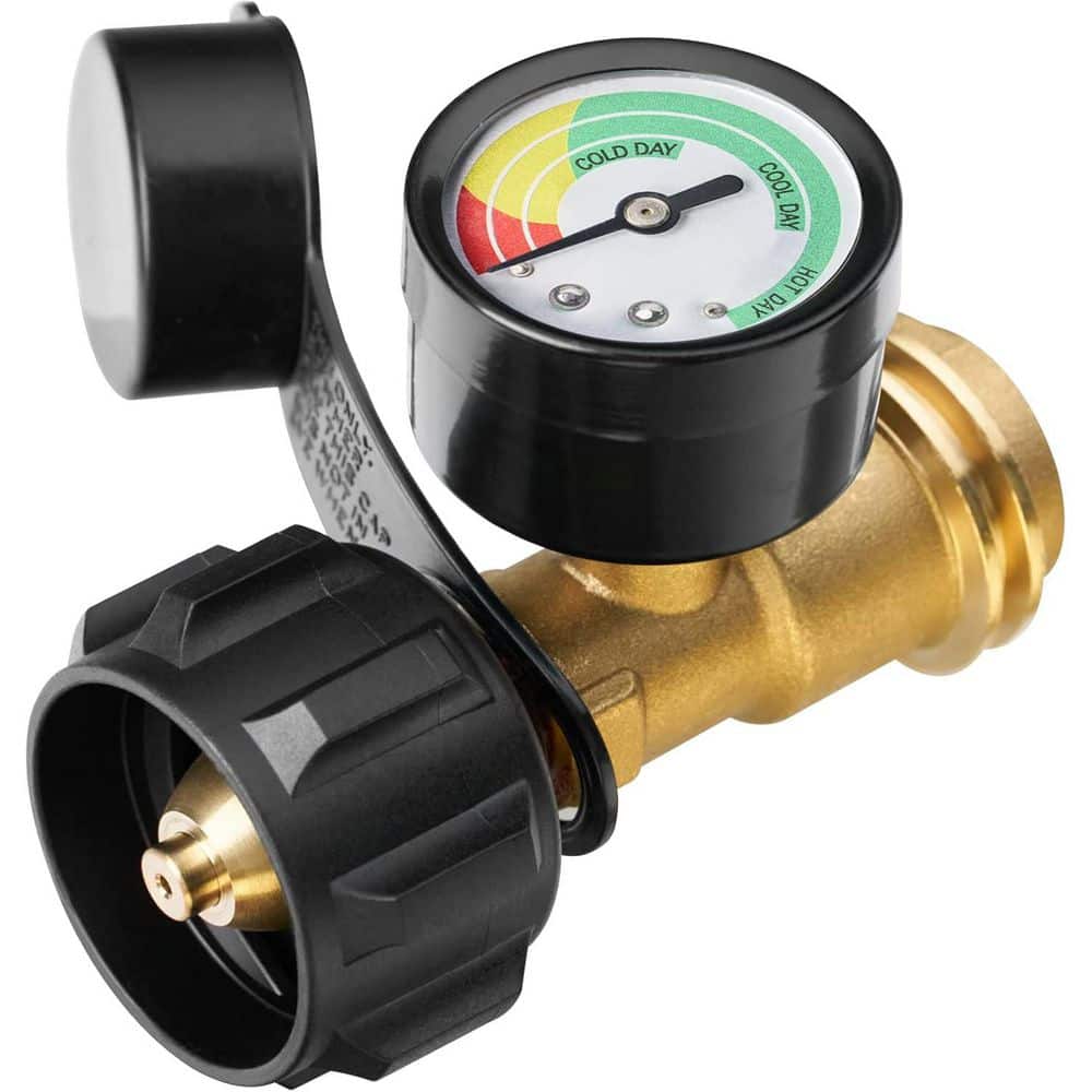 Propane Tank Gas Level Indicator 3 Colors Coded Universal for Cylinder Grill Heater RV 5-40 Pound QCC1 Type 1 Connection price history on PriceWatchPro