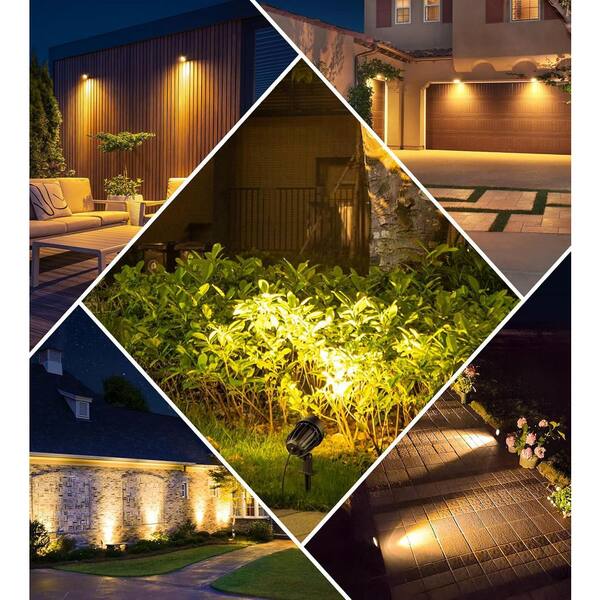 phyfalip 7W 800 Lumen Low Voltage Warm White Landscape Flood Light
