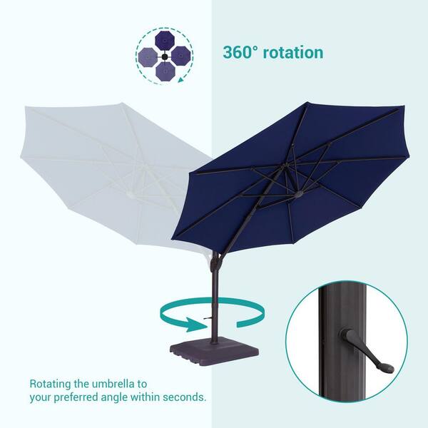 7 foot patio umbrella bases Bonosuki 7.5-foot Waterproof Sunshade Canopy Patio Umbrella - On Sale - Bed  Bath & Beyond