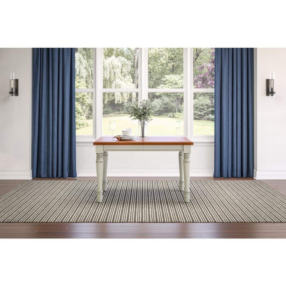 Cottage Charm Extendable Dining Table in Off-White and Oak