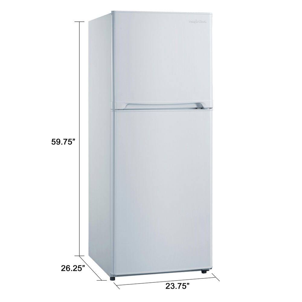 White Smart Energy Star Top Freezer Refrigerator