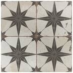 Kings Star Nero Encaustic 17-5/8 in. x 17-5/8 in. Ceramic Floor and Wall Tile (33 cases / 363.66 sq. ft. / pallet)