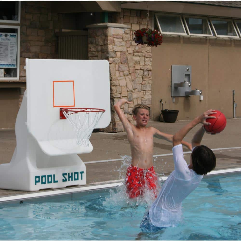 Adjustable Stainless Steel Outdoor Basketball Hoop with Vinyl Basketballs