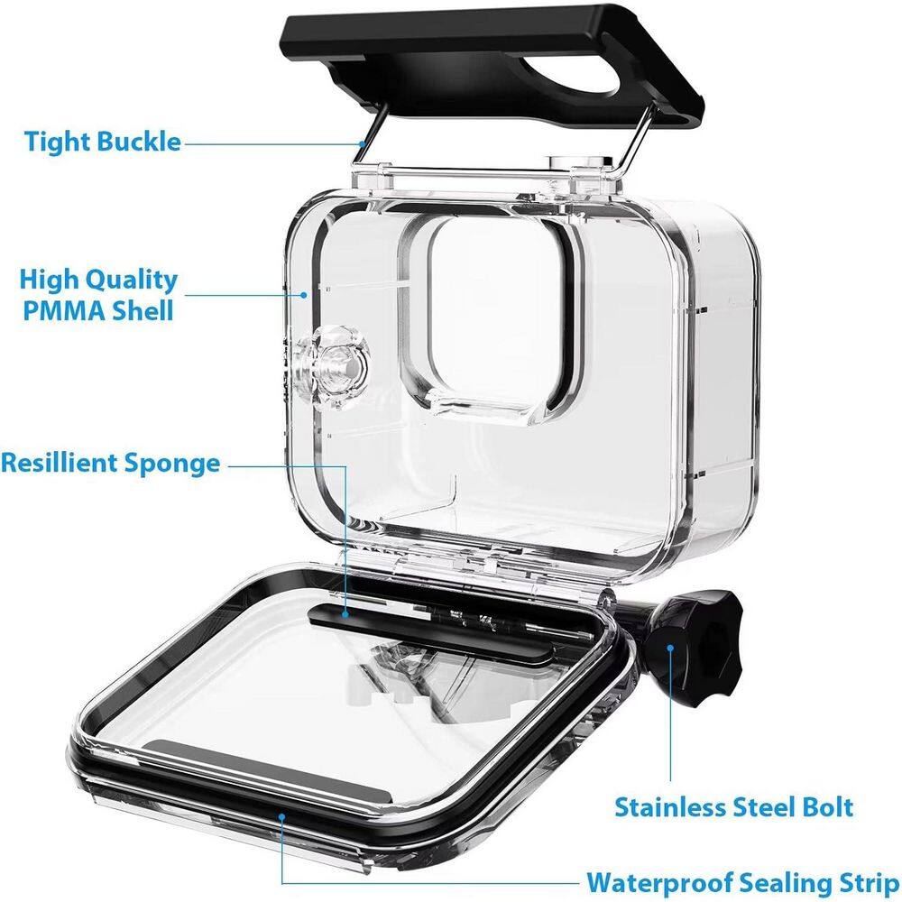 60m Waterproof Case for GoPro 9-13 Plus Bracket - Thumbnail 2