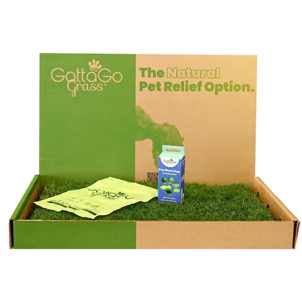 Gotta Go Grass Bermuda Potty Pad Refill Plus Waste Bags Plus Toy Ball (2-Pack )
