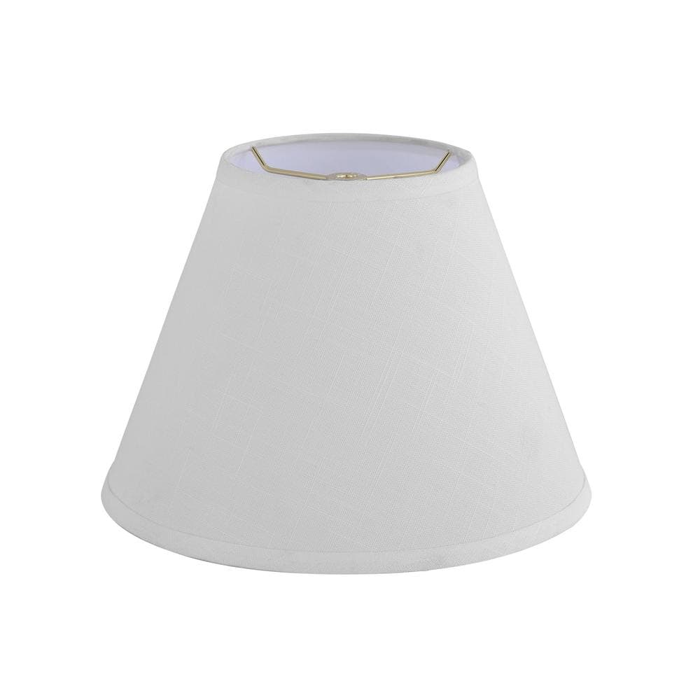 Off-White Linen Empire Lamp Shade, 12" Wide