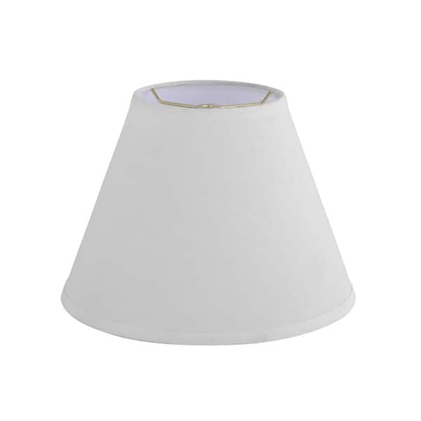 12 in. x 9 in. Off White Hardback Empire Lamp Shade