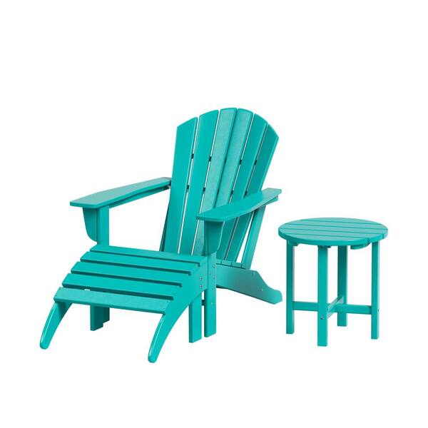 turquoise plastic chairs