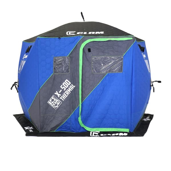 Clam X-500 Thermal Ice Team - 5-Sided Hub Ice Shelter