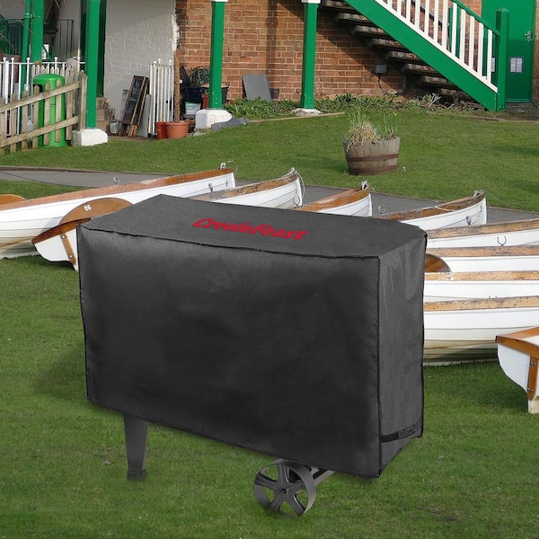 Creole Feast 47 in. Premium Oxford Grill Cover, Waterproof, All-Year Weather Protection, Black CR1001A - The Home Depot