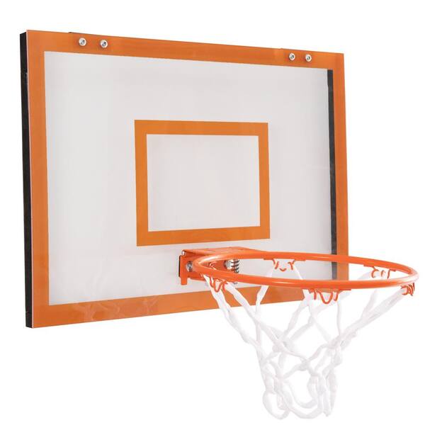 Mini Basketball Set Adjustable Mini Basketball Hoop Wall-Mount Basketball Toy with Hanger Pump Installation Fittings for Home Childrens Game 