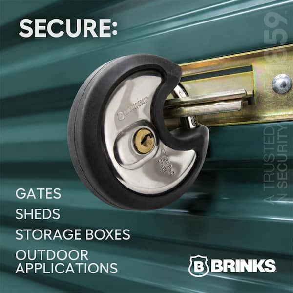 Brinks 3-1/8-in. (80 mm) Discus Protected Bumper Keyed Lock 633