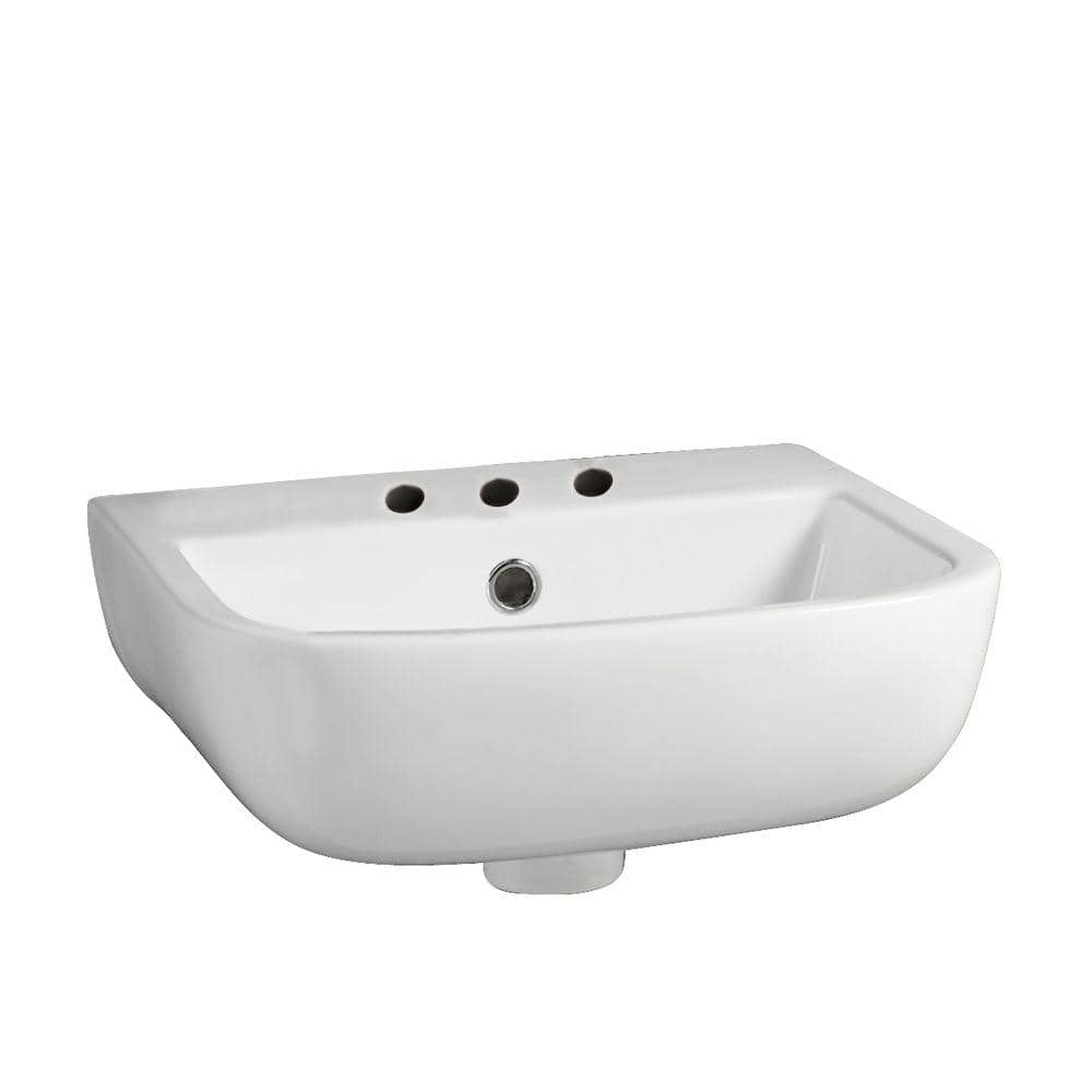 Barclay Products Series 600 Large WallHung Bathroom Sink in White 4
