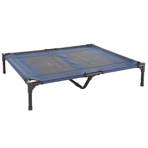 Large Navy Blue Elevated Pet Bed