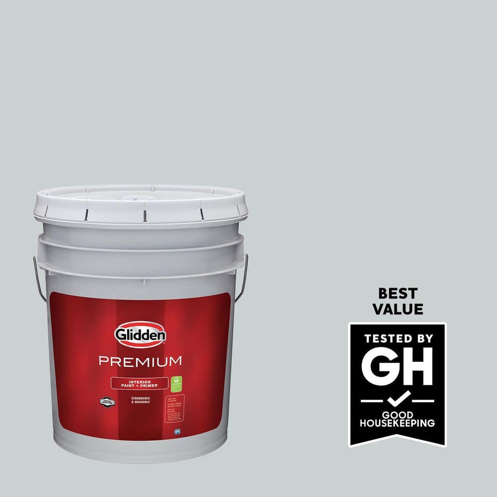 Glidden Premium 5 gal. PPG1039-1 Ghost Whisperer Satin Interior
