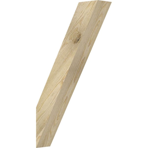 Ekena Millwork 4"W x 16"D x 28"H Traditional Rough Sawn Knee Brace, Douglas Fir