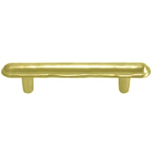 Minted 5 in. Center-to-Center Satin Brass Cabinet Pull