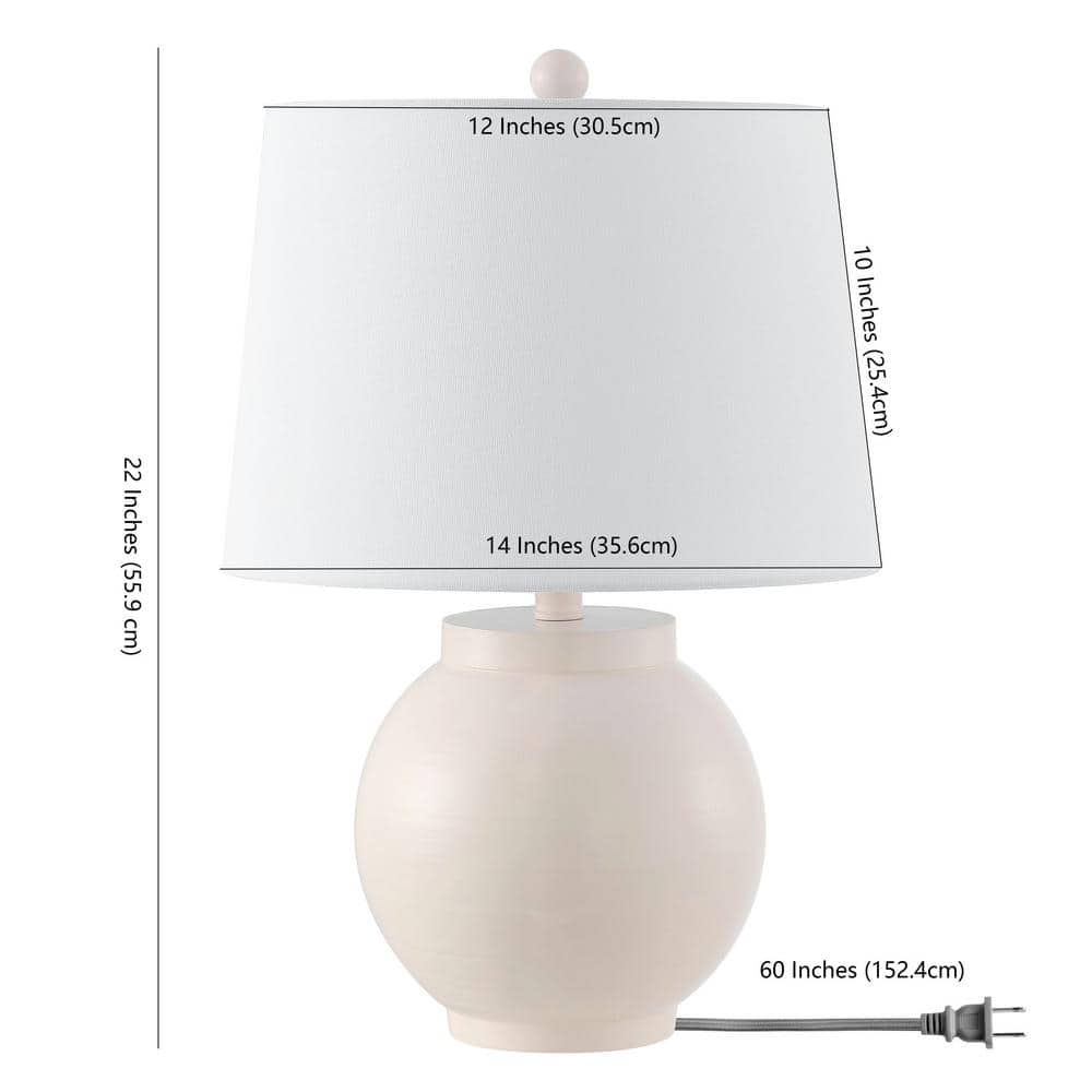 Timeless Ivory Curved Silhouette 22" Table Lamp