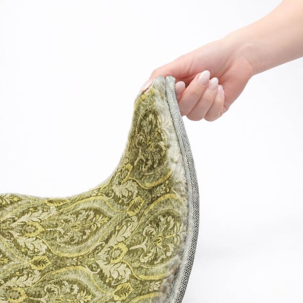 Dream Shag Premium Machine Washable Abstract ADS572 Green 2 ft. x 7 ft. Runner Rug