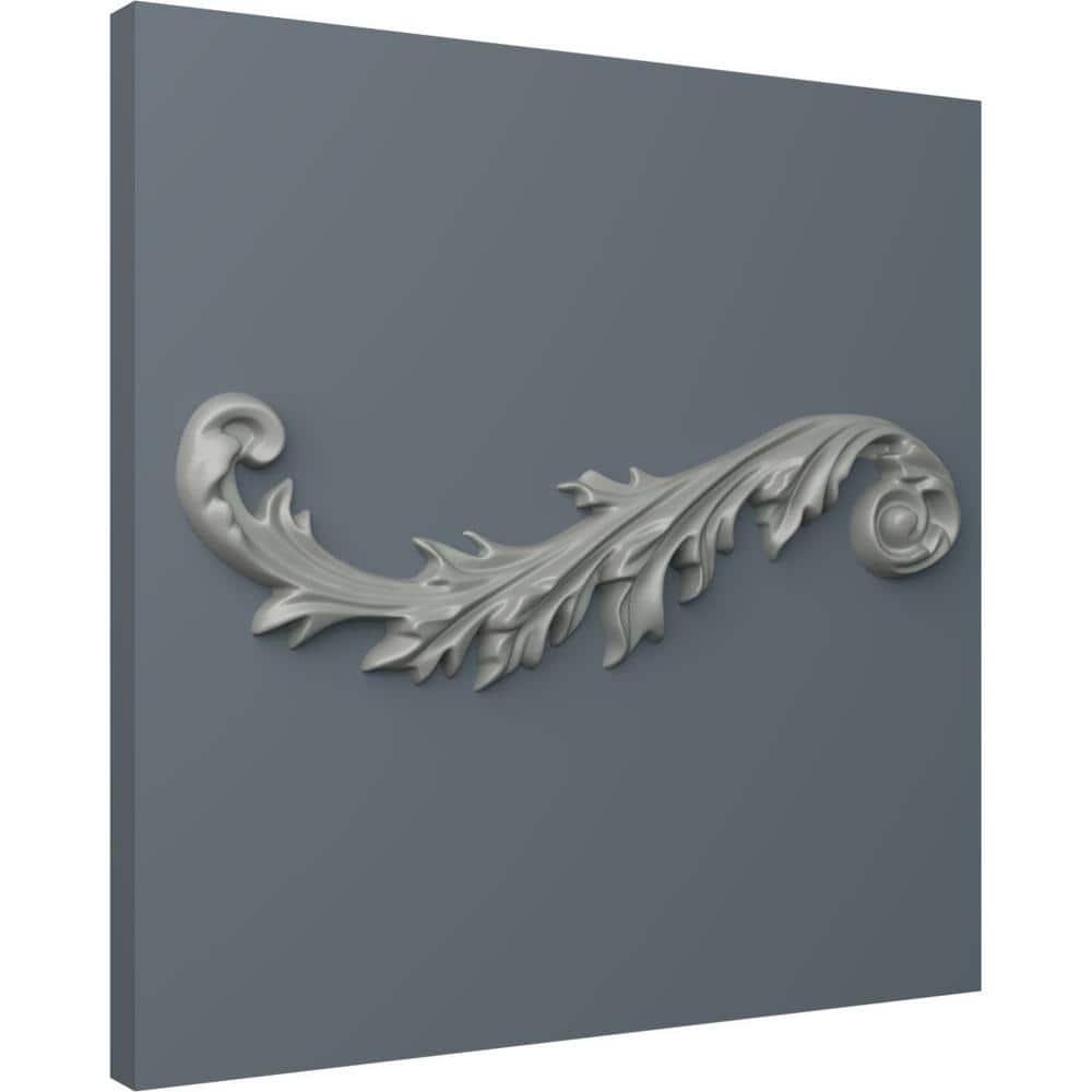 Primed Architectural Polyurethane Leaf Onlay, 8.75" x 2.75"