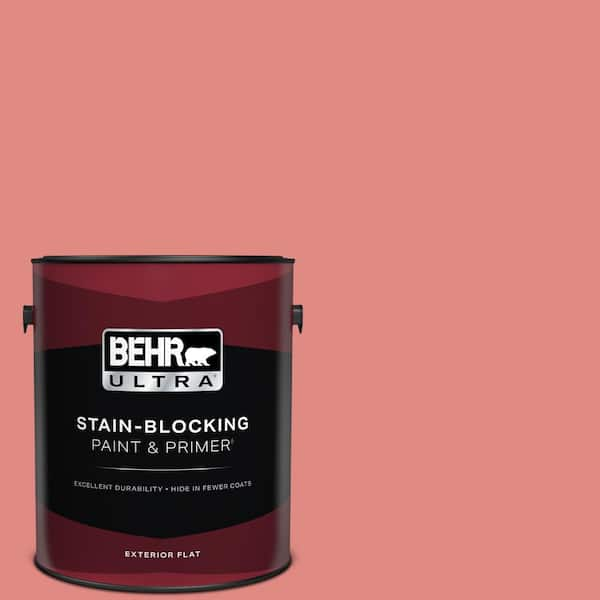 BEHR ULTRA 1 gal. Home Decorators Collection #HDC-SP16-12 Begonia Flat Exterior Paint & Primer