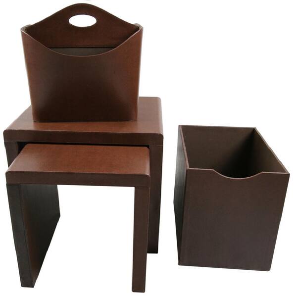 Instant Mosaic Upscale Designs Medium Brown Side Table (Set of 4)