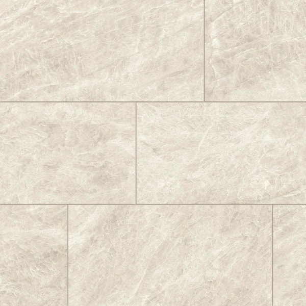 Corso Italia Alpe Ivory Matte 12 in. x 24 in. Quartzite Stone Look