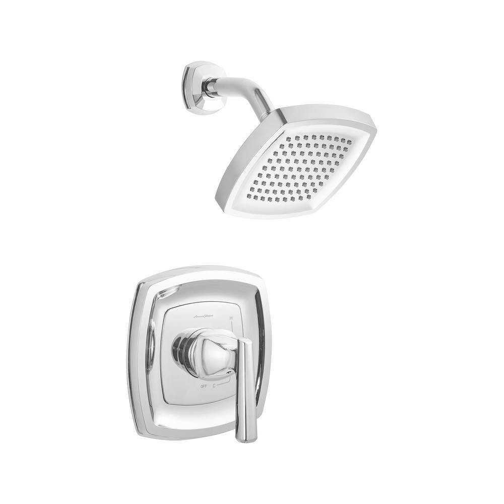 Polished Chrome Wall Mounted Shower Trim Kit with Shower Head