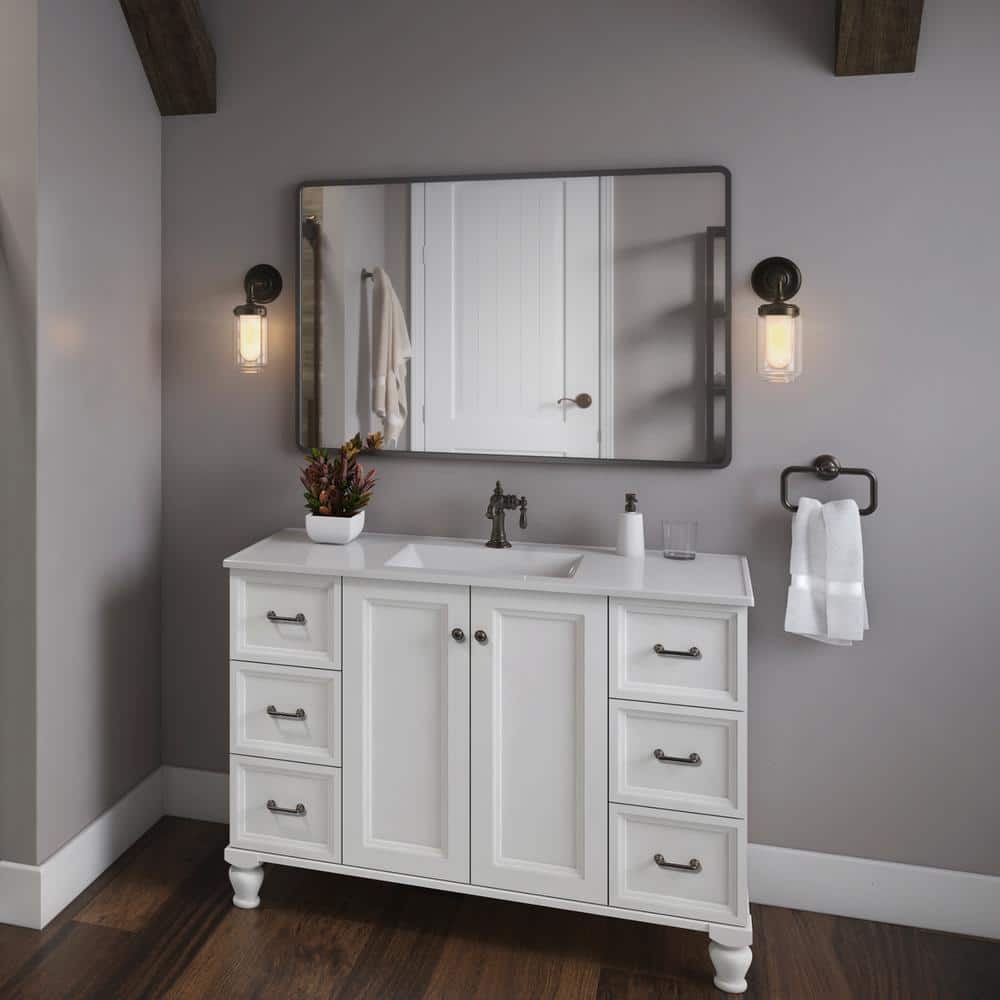 Oil Rubbed Bronze Dimmable Bathroom Vanity Light