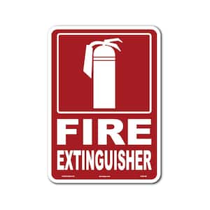 7 in. x 10 in. Fire Extinguisher Sign Printed on More Durable Thicker Longer Lasting Styrene Plastic