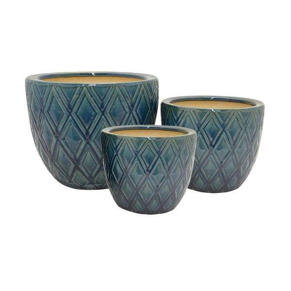 THREE HANDS Ceramic Planter (Set of 3)