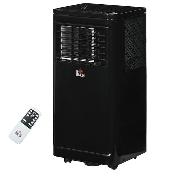 Adrinfly 8000 BTU Portable Air Conditioner Cools 344 sq. ft. with Remote in Black