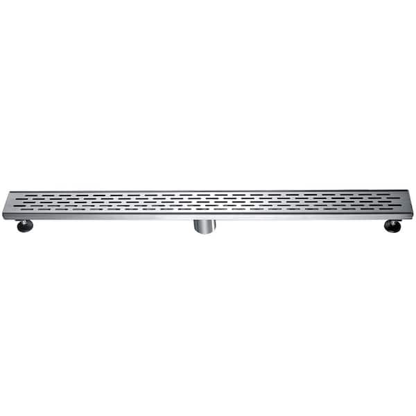 RELN FD3203LNGM Linear Grid Shower Drain Finish: Brushed Gunmetal Gray