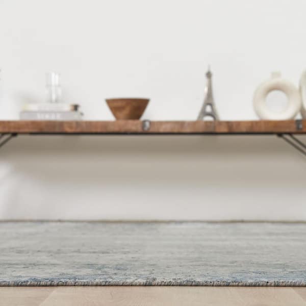 Alpha 2 ft. x 3  ft. Blue Western Area Rug