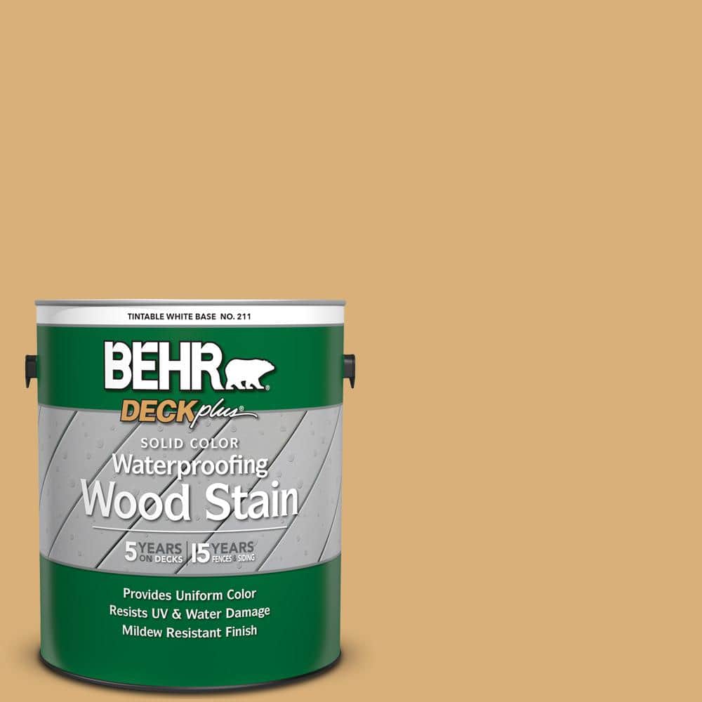 1 gal. #SC-139 Colonial Yellow Solid Color Waterproofing Exterior Wood Stai