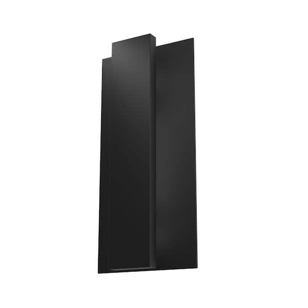 Hunter Canoga 1 Light Matte Black Integrated LED Rectangle Outdoor Lighting for Foyer / Entry Way