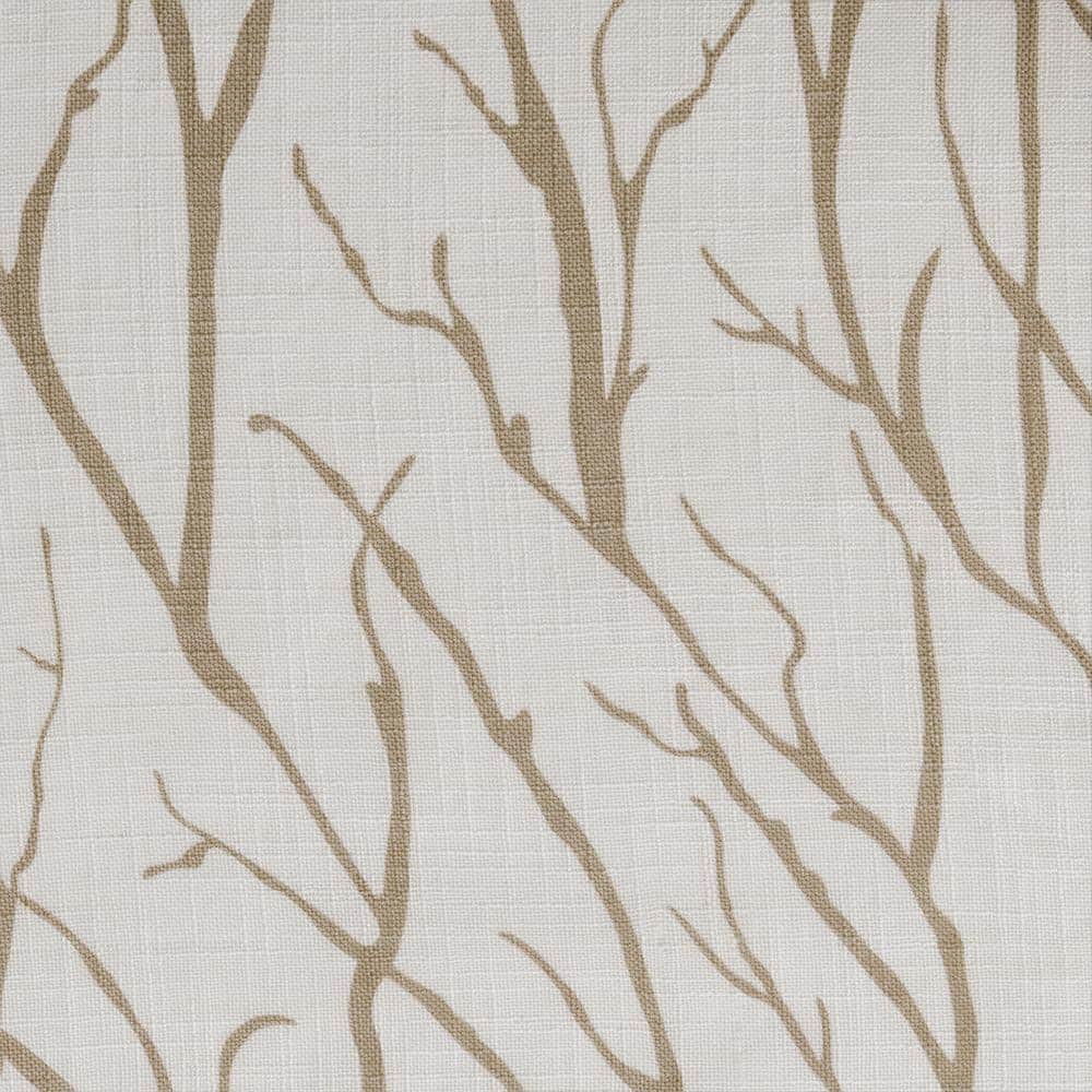 Oakdale Taupe Light-Filtering Polyester Linen Grommet Curtains, 54"x96"