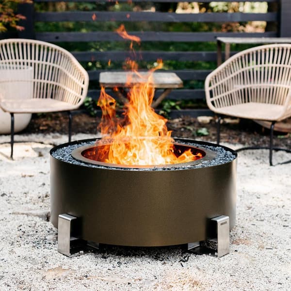 Breeo Luxeve Bronze Vein with Black Glass Smokeless Fire Pit BR