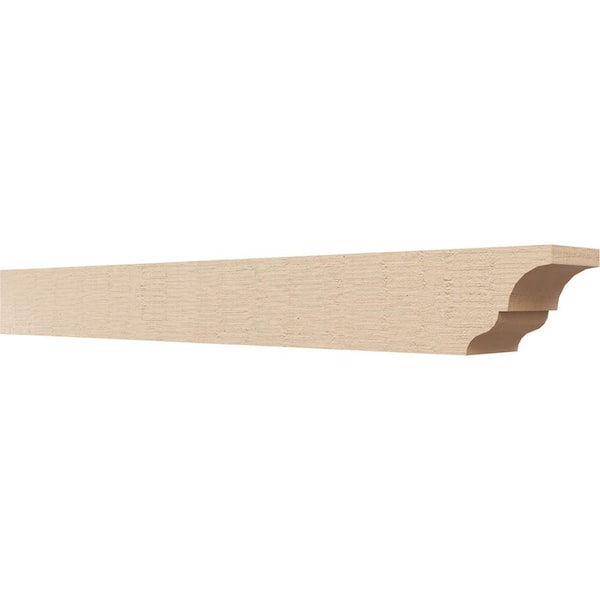 Ekena Millwork 4-in. x 4-in. x 36-in. Asheboro Woodgrain, Primed Tan Timberthane Polyurethane Rafter Tail Brace