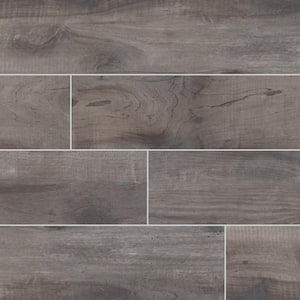 Country River Mist 8 in. x 48 in. Matte Porcelain Wood Look Floor and Wall Tile (10.66 sq. ft./Case)