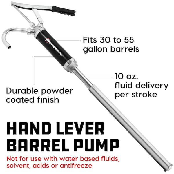 648770 Powerbuilt Lever Action Barrel Hand Pump 